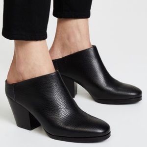 Rachel Comey Black Leather Mules